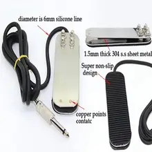 Мини-тату из нержавеющей стали Footswitch переключатель для татуировки питания машины перманентный макияж аксессуары татуировка часть