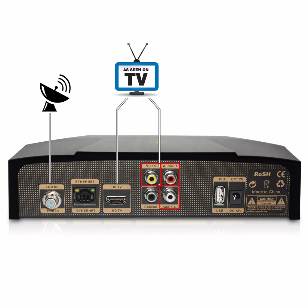 5PCS SOLOVOX V9S DVB S2 HD Satellite font b Receiver b font USB Port WEB font