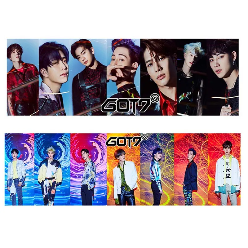 KPOP GOT7 фото плакат альбом волчок Личная бумага же концертный тур ширина руки Фотография картина домашний декор DIY