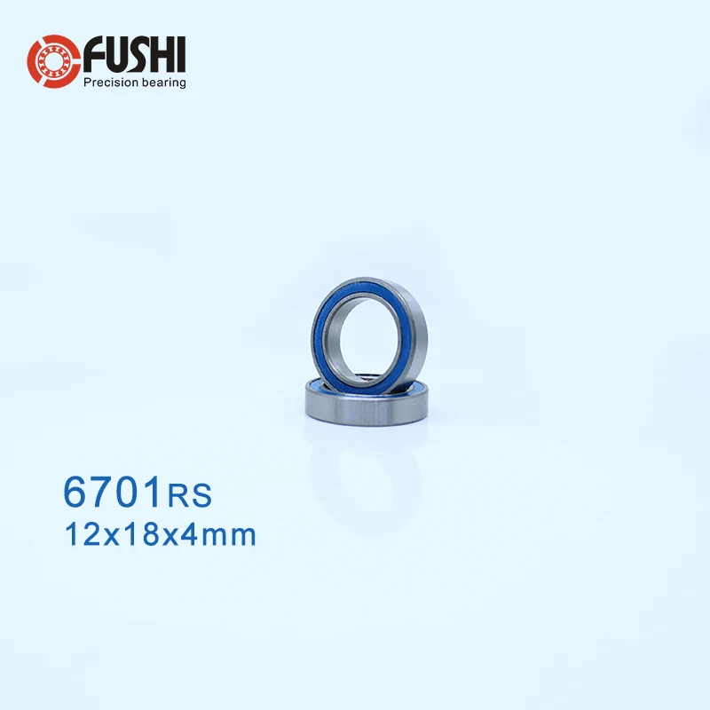 

6701RS Bearing 10PCS 12x18x4 mm ABEC-3 Hobby Electric RC Car Truck 6701 RS 2RS Ball Bearings 6701-2RS Blue Sealed