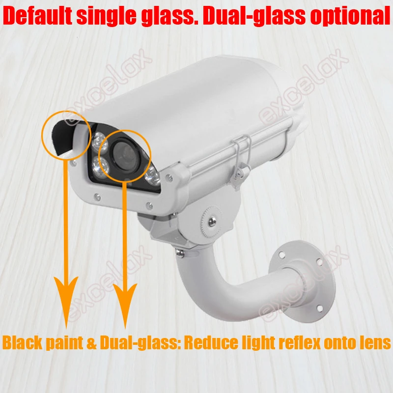 Custodia e staffa per telecamera CCTV da 6 pollici 242x140x102mm Custodia per montaggio a parete per sorveglianza di sicurezza esterna impermeabile IP66 - immagine 6