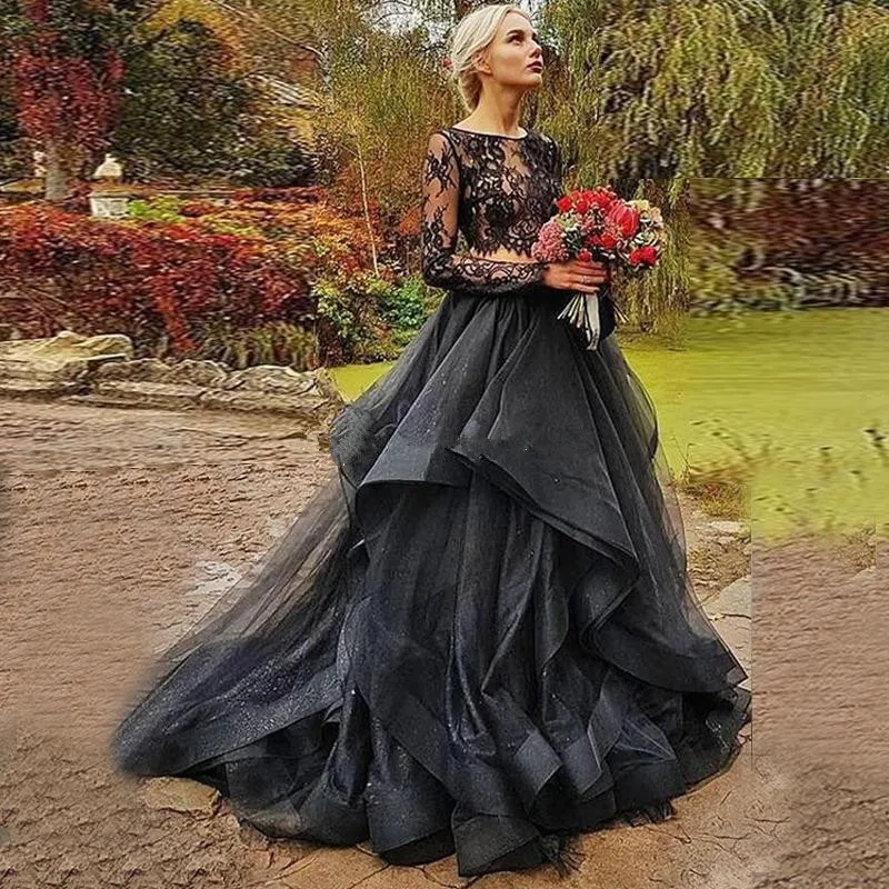 gothic lace wedding dress