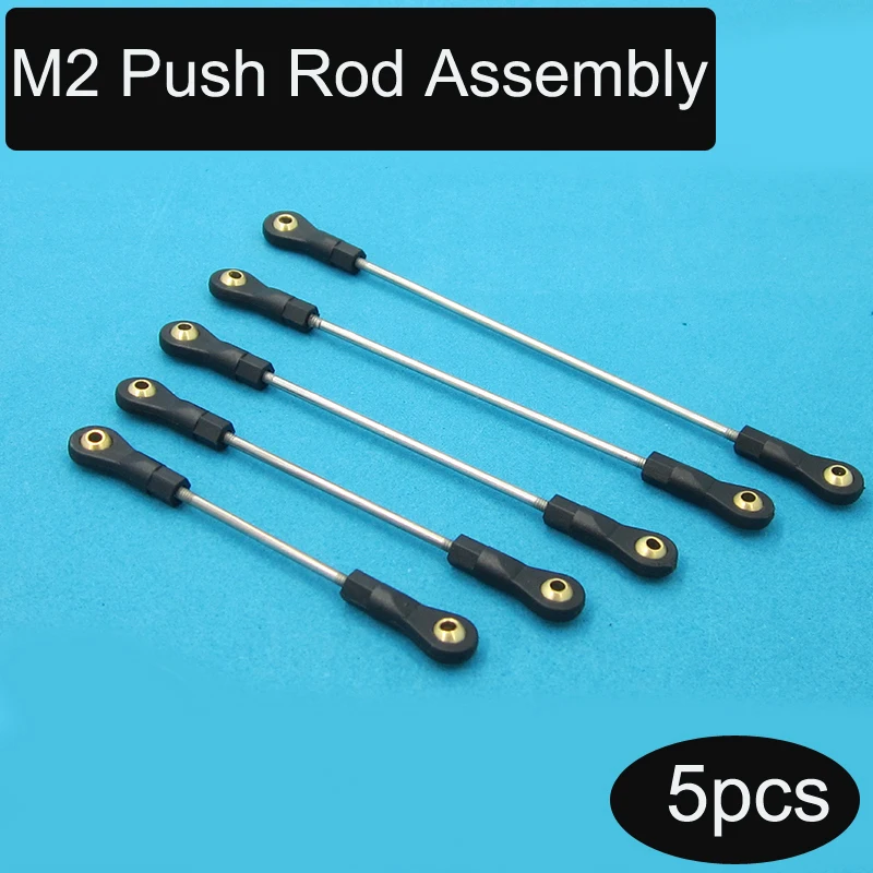 5PCS M2 Push Rod Assembly Length 25 300mm Pushrod with Ball Joint 10mm