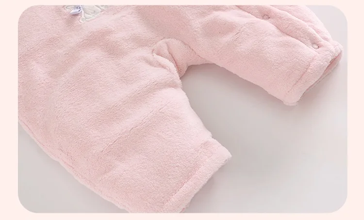 Vlinder/комбинезон для маленьких девочек; зимняя одежда для маленьких девочек; новая милая Одежда для новорожденных; комбинезон для младенцев; хлопковая плотная пижама с длинными рукавами