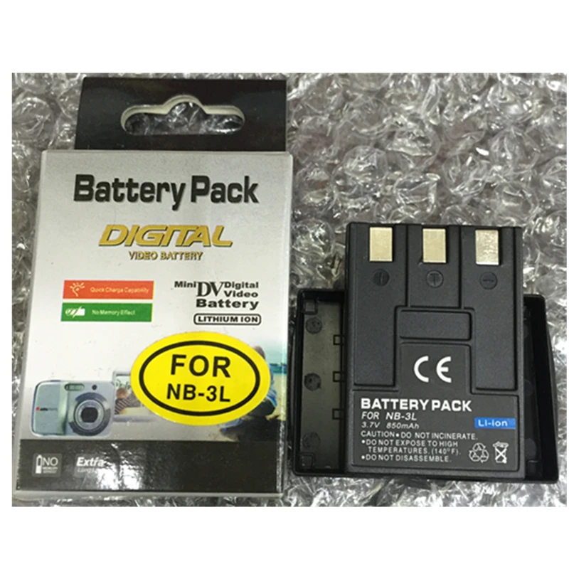 NB 3L NB3L lithium batteries NB 3LDigital camera battery For Canon IXUS