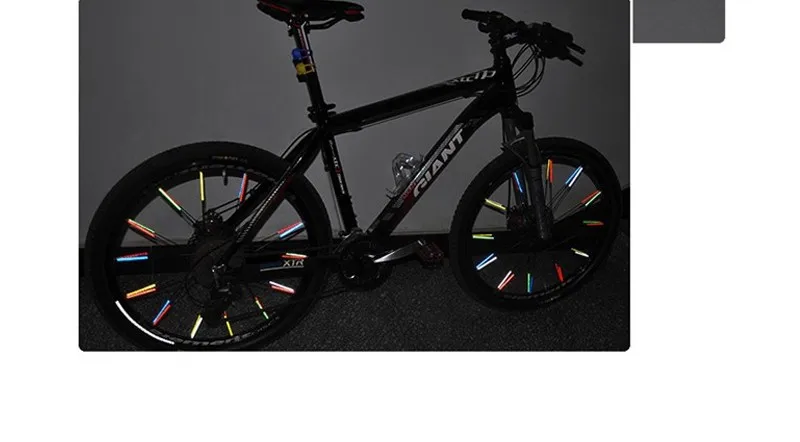 12 PCS  Bag Bicycle Bike Wheel Spokes Reflective Sticker Tube Warning DIY Cycling Reflector Reflective 7cm Fast Shipping   (5)
