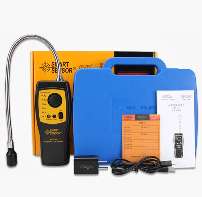

Halogen Gas detector AS5750 Automotive Air Conditioning Refrigerant Gas Freon Leak Detector Location Determine Tester alarm