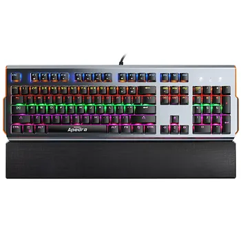 

keyboard 2019 MK-X90 Ith Hand Support Blue Line Lighting Game Green Axis Mechanical Keyboard Laptop / PC Features LOL
