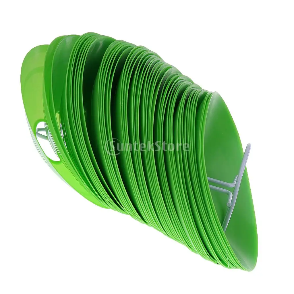  50 Pcs Multifunction SOCCER Pro Disc Cones / Football Boundary Marker, Agility Training Aids - 6 Colors Available 