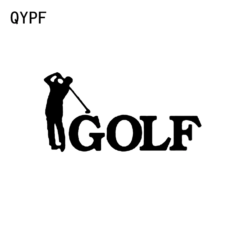 

QYPF 15.2*7.7CM Golf Decor Vinyl Car Sticker Accessories Bumper Window Decals Silhouette C16-1495