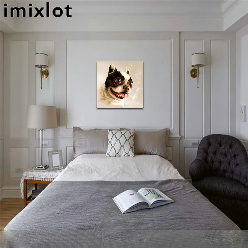 Imixlot профессиональный художник ручная работа современная картина курить быка