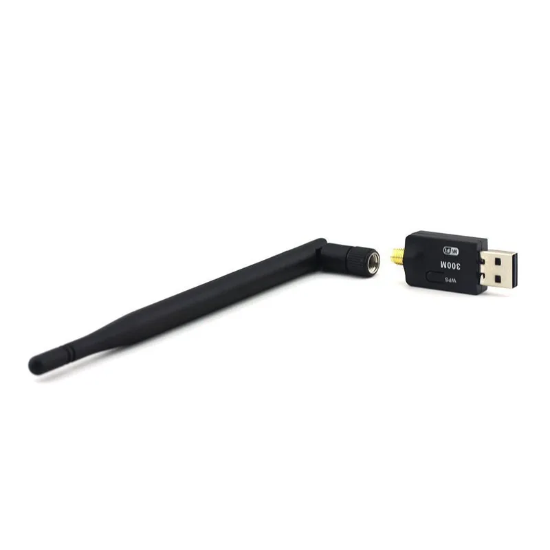 2 4 ГГц 300 Мбит/с USB Wifi адаптер 0 Беспроводной сетевая карта антенна для Windows XP/Vista/7
