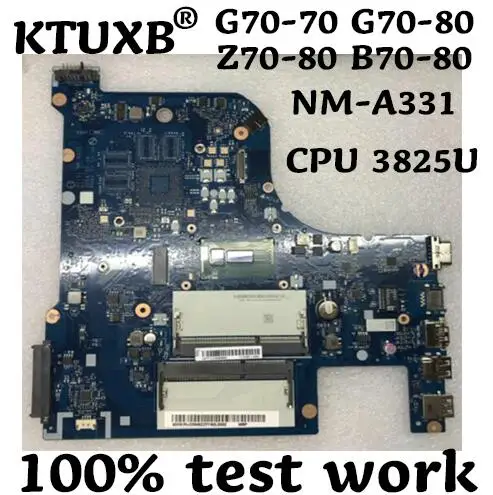 

AILG1 NM-A331 for Lenovo G70-70 G70-80 Z70-80 B70-80 notebook motherboard 5B20K61375 5B20K10014 CPU 3825U 100% test work