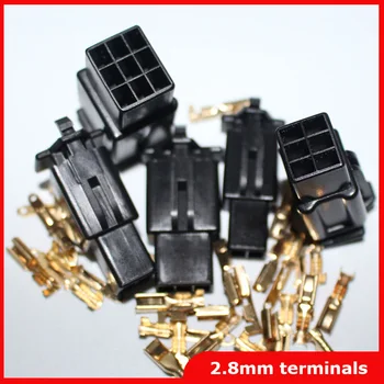 

5set 2.8mm Black 2/3/4/6/9 Way/pin electrical wire auto/car Connector for E-Bike,Automobile,Motorcycle etc. Free shipping