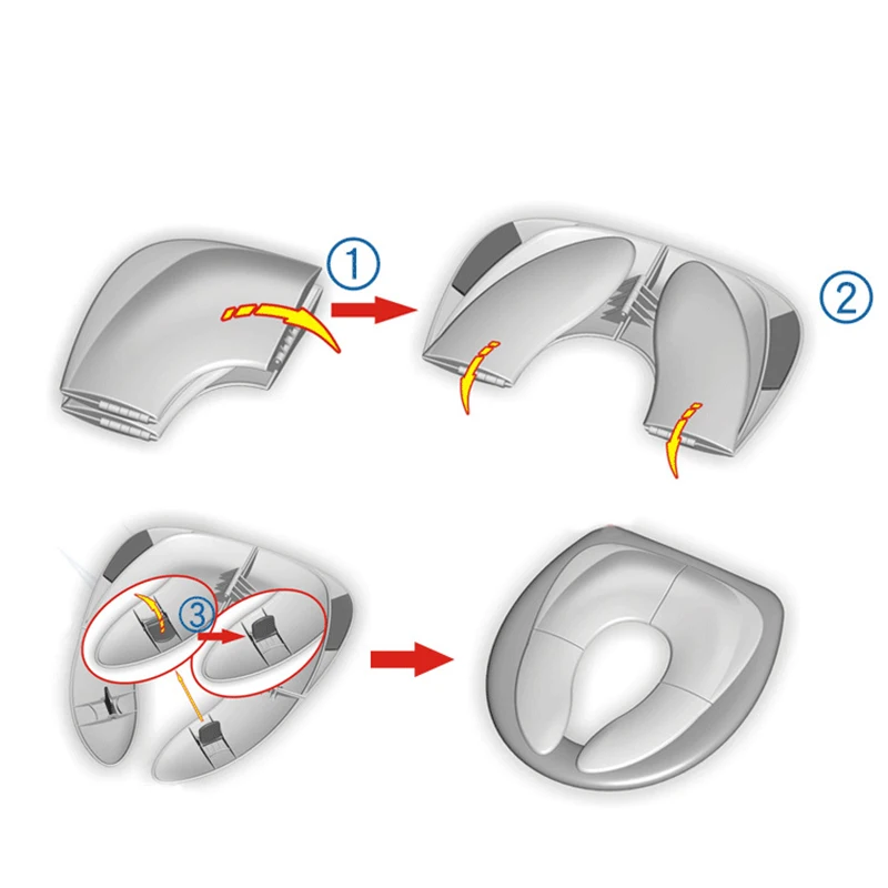 Детский дорожный складывающийся горшок, сиденье для малышей, портативный унитаз, тренировочное сиденье, детский писсуар, подушка, Детский горшок, стул, коврик/коврик