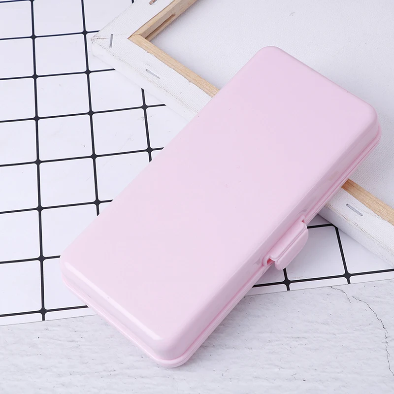 NEW 1Pcs Nail Art Empty Holder Case Rectangle Nail Storage Box for Nail Tools Tweezers