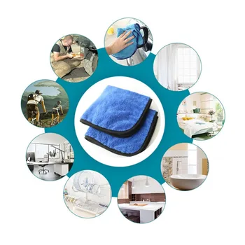 

40*40CM Auto Care Super Thick Plush Microfiber Car Cleaning Cloths Car Care Microfibre Wax Polishing Detailing Towels