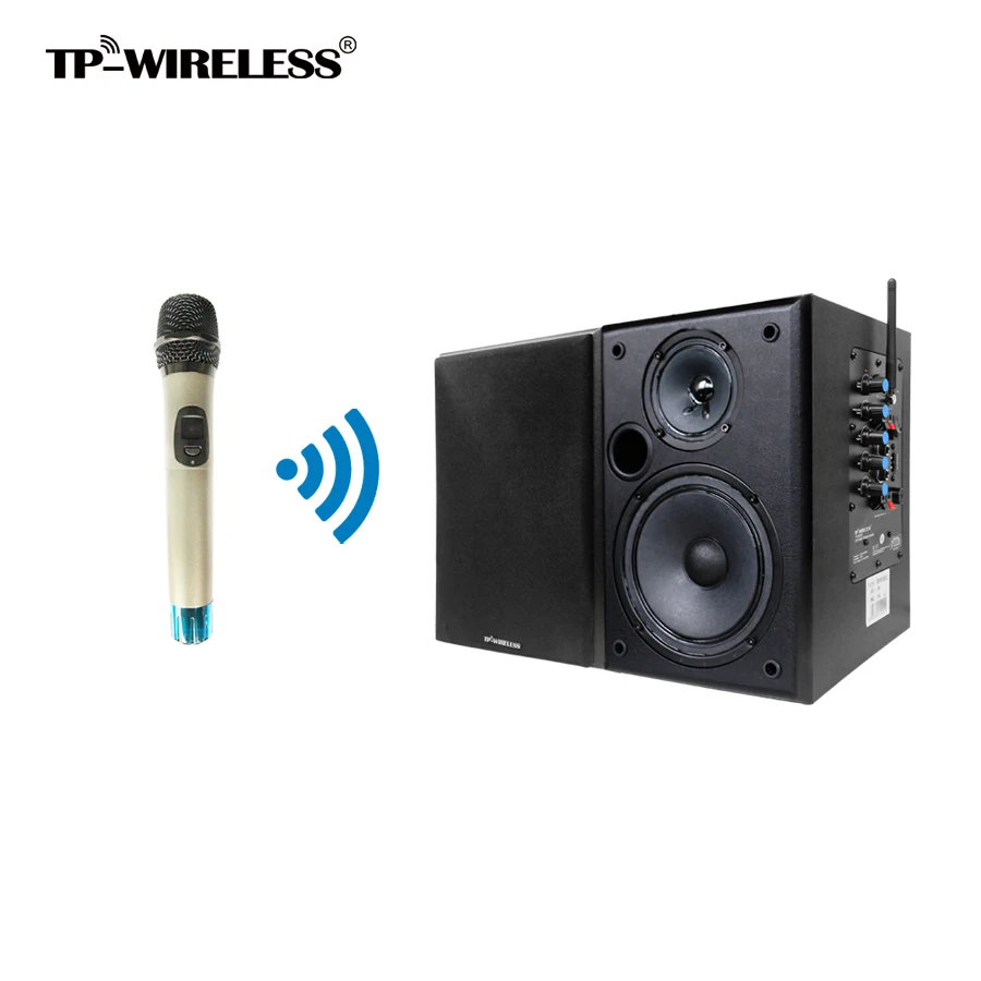 TP-WIRELESS 2.4 جيجا هرتز الفصول الدراسية المتكلم نظام التدريس يده ميكروفون و رئيس أسود لل معلم/الكنيسة/مؤتمر غرفة