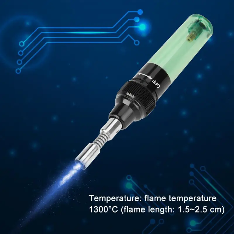 Портативный беспроводной газовый бутановый паяльник в комплекте Электрический