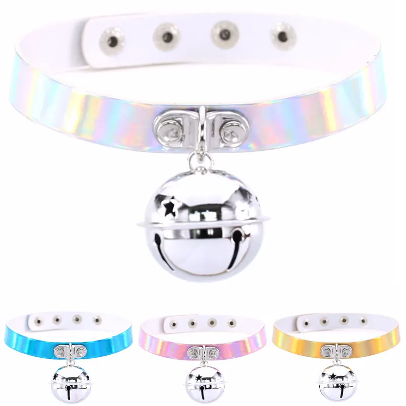 

DIEZI Punk Trendy Bells Pendant Collar Leather Bondage Goth Choker Women Gothic Necklace Jewelry Rock Sexy Harajuku Jewelry Gift