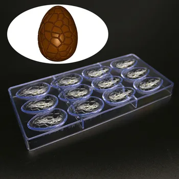 

Dinosaur Egg Chocolate Mold Real Polycarbonate Chocolate Bar Mold Eco-friendly Plastic Baking Pastry Mould Kitchen Pastry Tools