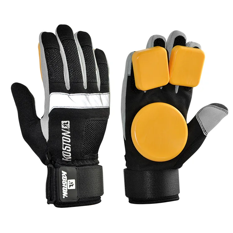 Skateboard Longboard Slide Gloves With POM Slider Professional Protective Gloves For Skating