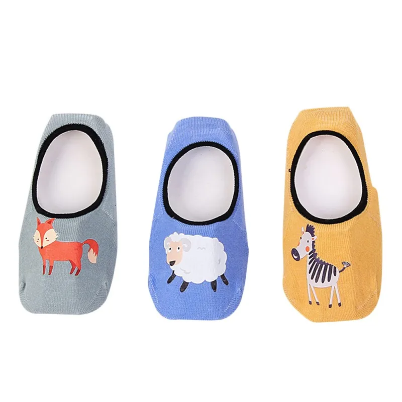 B 1-3Y 3 пары, детские носки, детские носки с героями мультфильмов подарок для малышей, Детские домашние носки-тапочки нескользящие носки для полотенец - Цвет: B 1-3Y