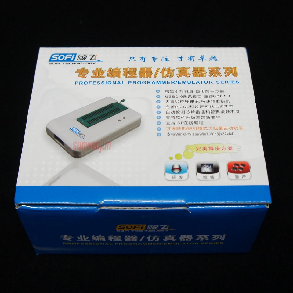 Высокоскоростной SP8-A Универсальный USB программатор биоса FLASH/EEPROM/SPI support4000+ чип