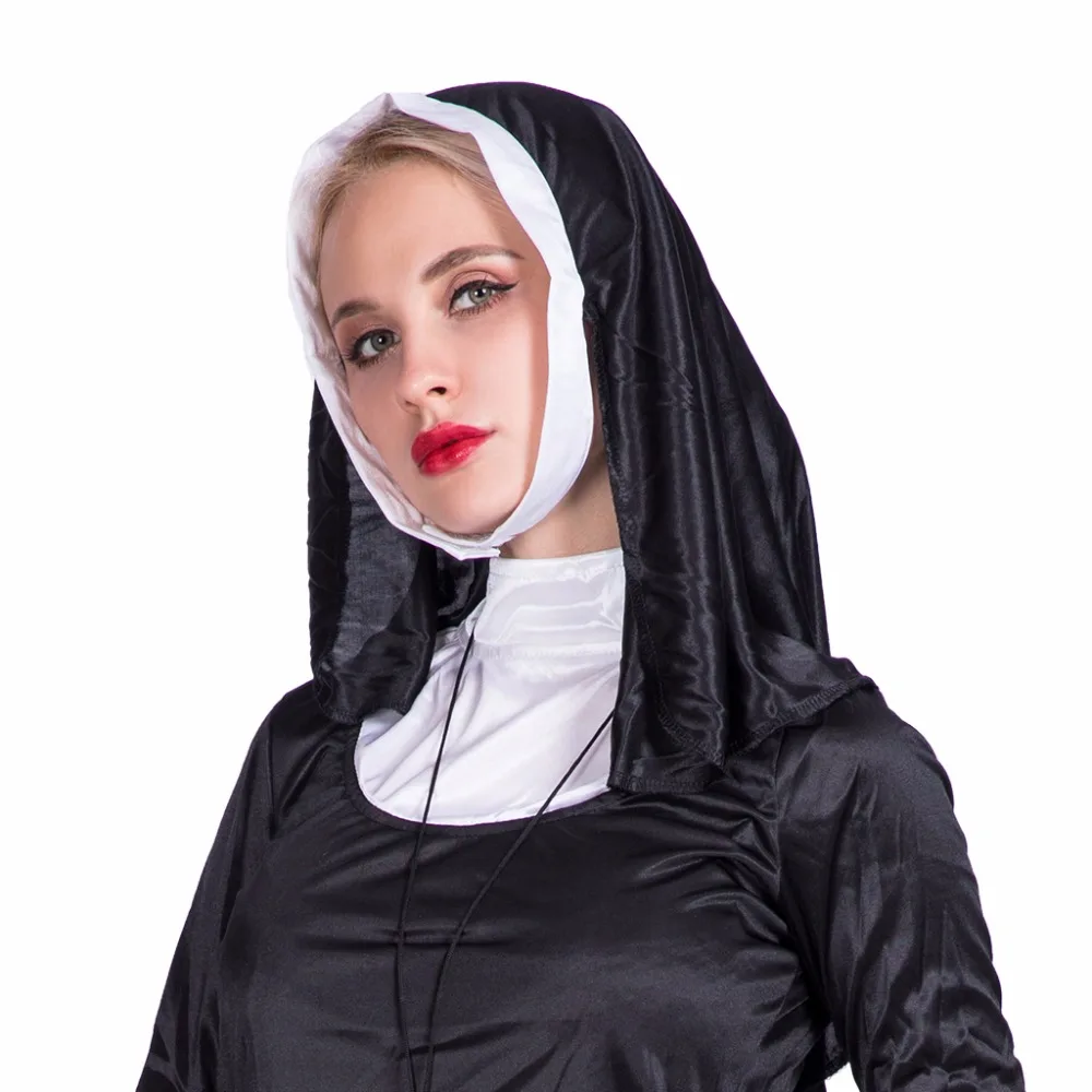 Slutty Nasty Blonde Sister Hot Nun Costume Cosplay Party Fancy Dress for Fe...