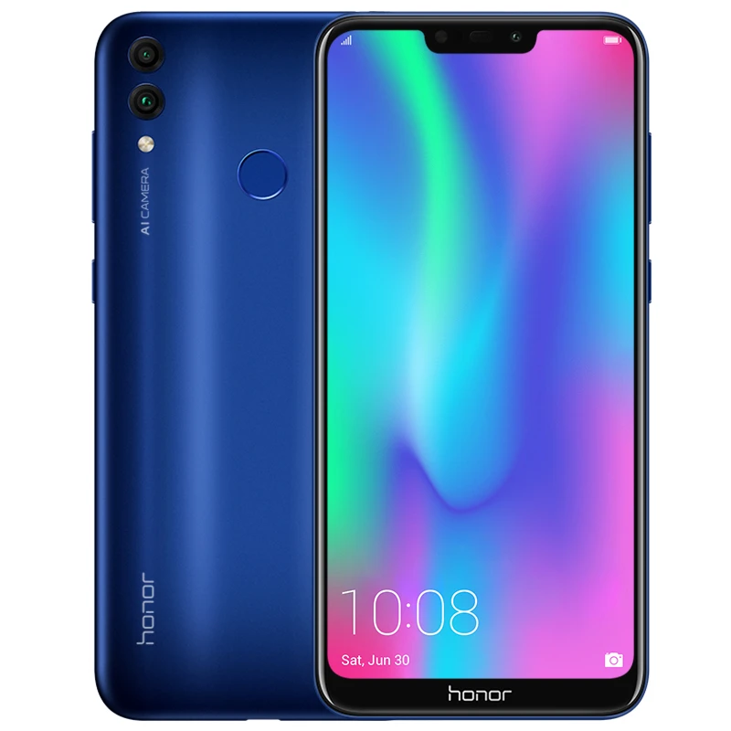 Honor 8C, глобальная прошивка, 4000 мАч, смартфон, 6,26 дюймов, Восьмиядерный процессор Snapdragon 632, Android 8,1, двойная камера, для распознавания лица, мобильный телефон