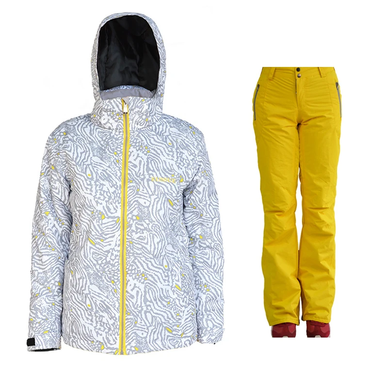 

Ski Jacket+Pant Women Winter Warm Waterproof Snow Clothes Windproof Snowboard Outdoor Sport New Year Gift Female