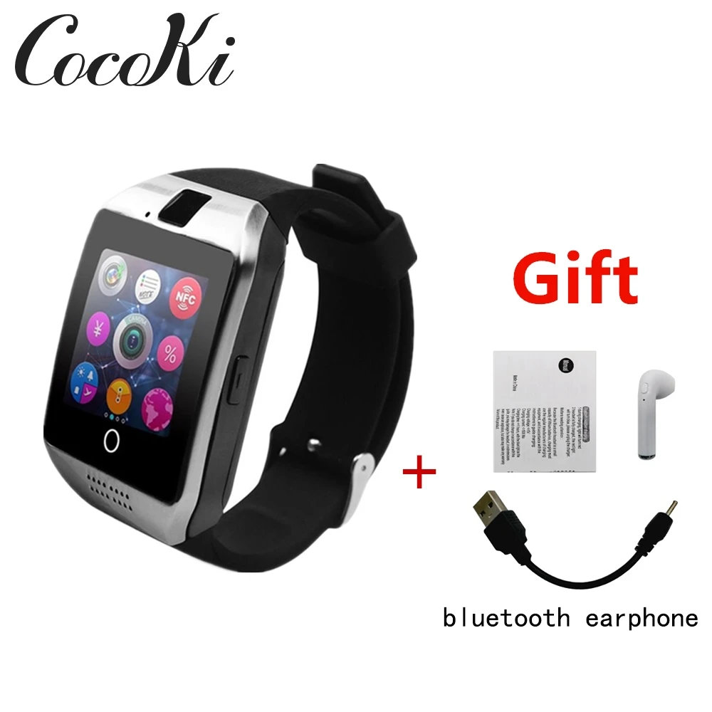 

Smart Watch Men Q18 With Touch Screen Big Battery Support TF Sim Card Camera for HUAWEI Android Phone Smartwatch PK Y1 A1 GT08