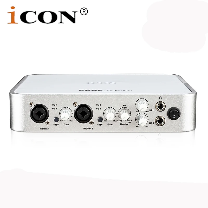 Звуковая карта ICON Cube 6Nano VST с интерфейсом USB для записи 6 аудиовходов и выходных