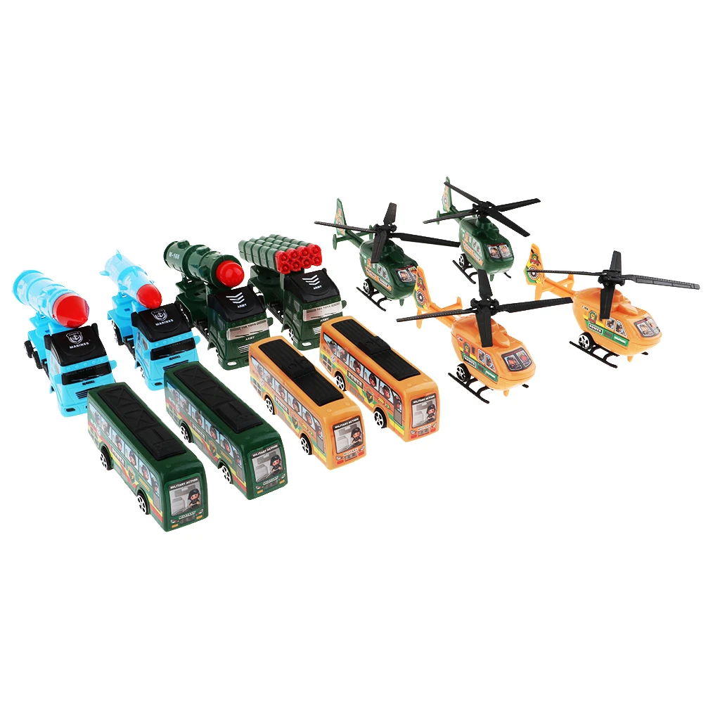 Pull Back Car, 12 Pack Assorted Mini Plastic Vehicles for Kids Party Favors Easter Eggs Filler