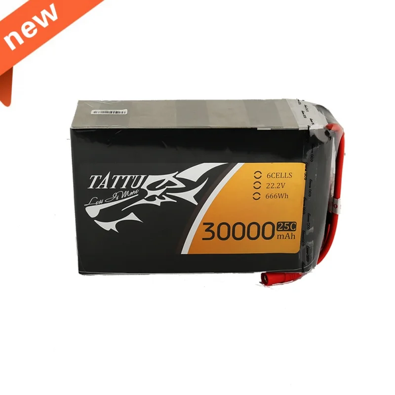 Аккумулятор TATTU 6S 30000mAh 22,2 V 25C 6S1P LiPo с разъемом AS150+ XT150 для беспилотных дронов