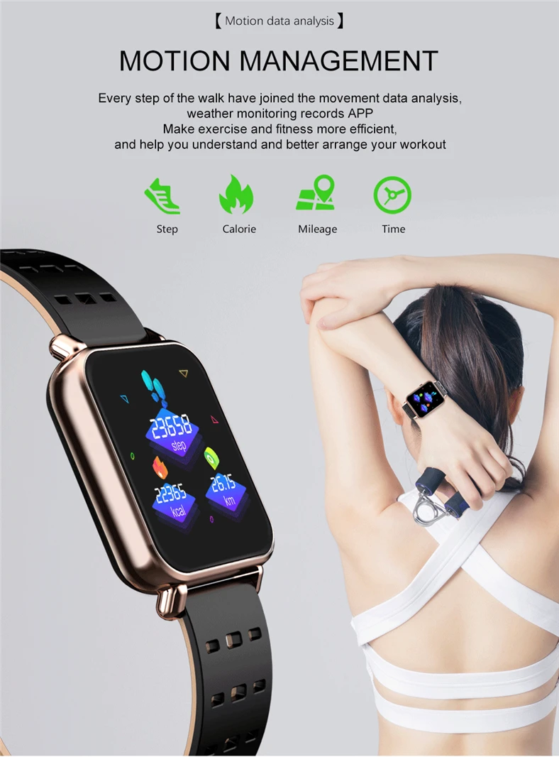 Смарт-часы Y6Pro браслет съемный ремешок для измерения частоты сердечных сокращений крови Давление часы Водонепроницаемый Фитнес трекер Smartwatch Pro Band