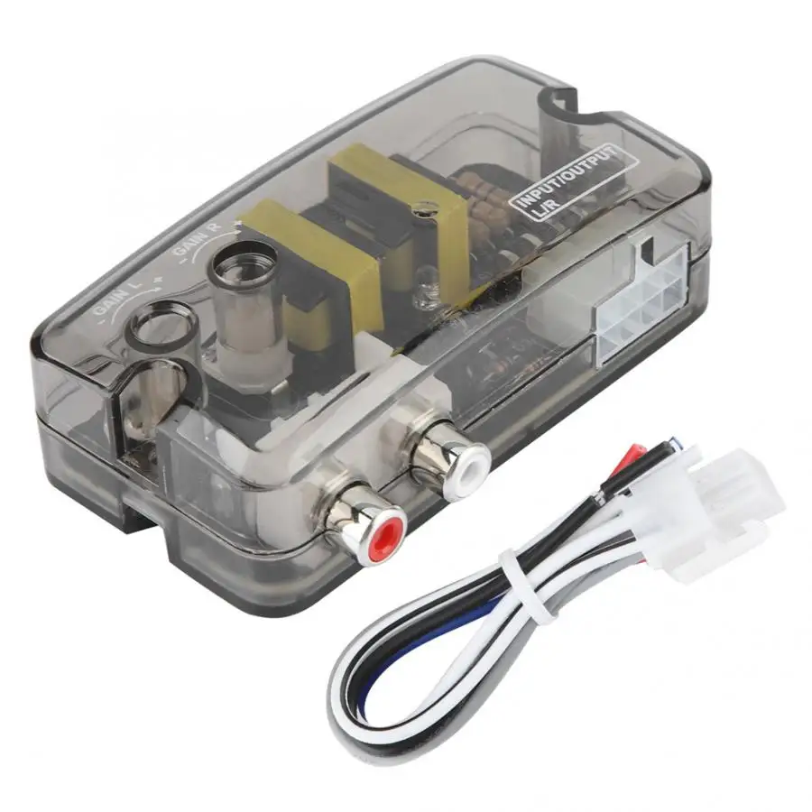 

car power inverter Car Audio High to Low High Bass Audio Conversion with Delay Function araba aksesuar New arrives