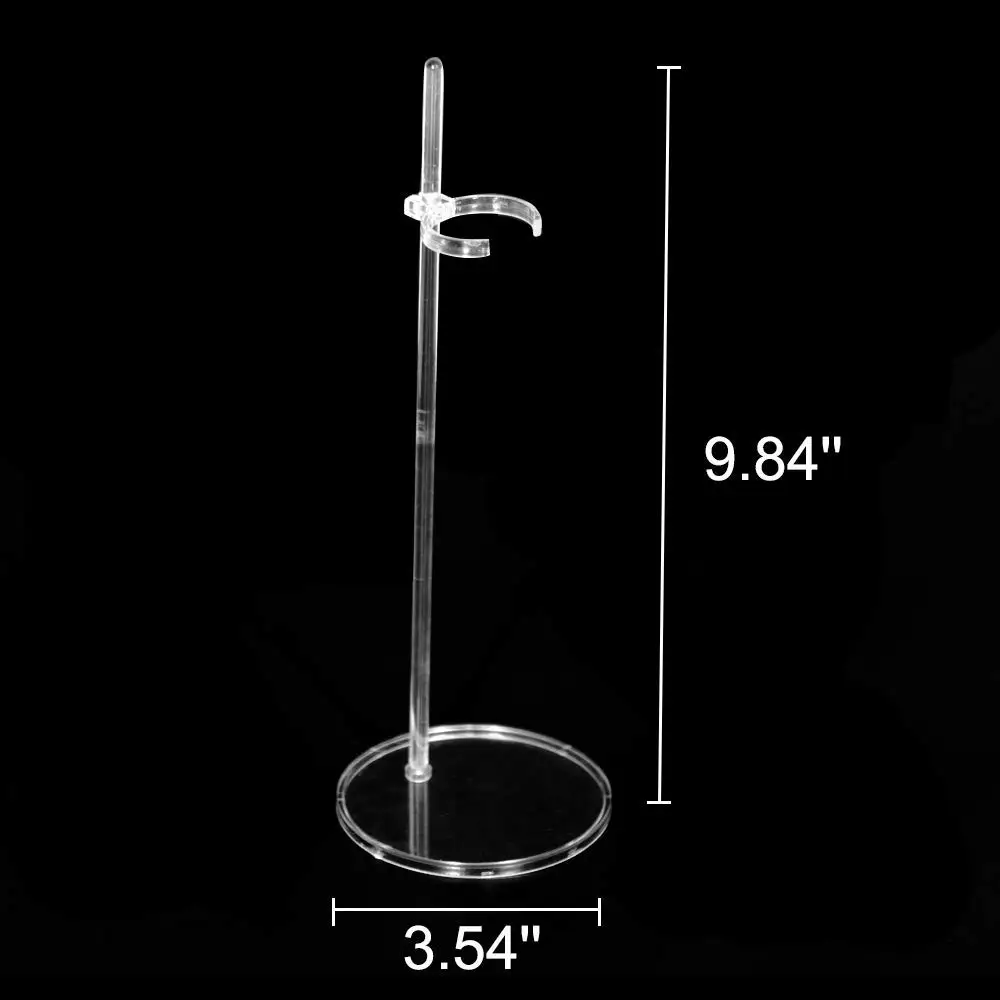 5 pcs//lot Doll Stand Accessories Doll Display Holder Transparent Stent