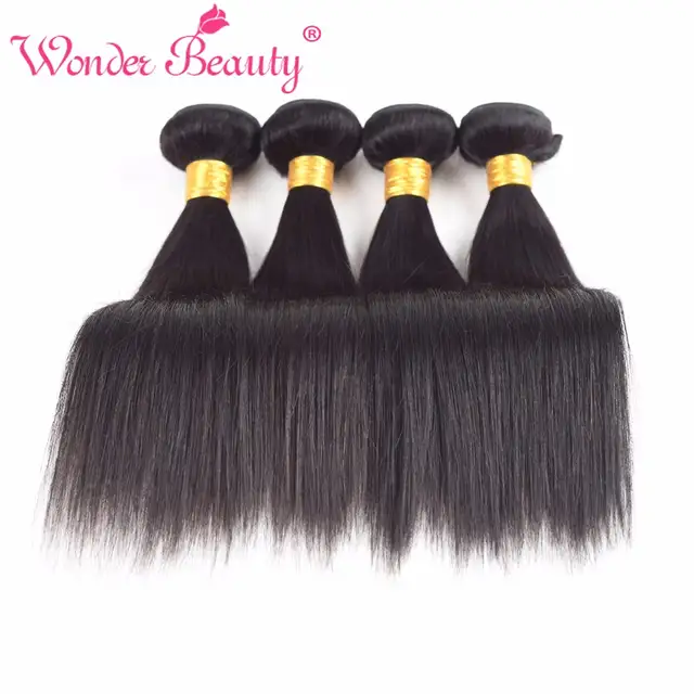 Wonder Beauty Brazilian Non Remy Straight Hair Human Hair Weave
