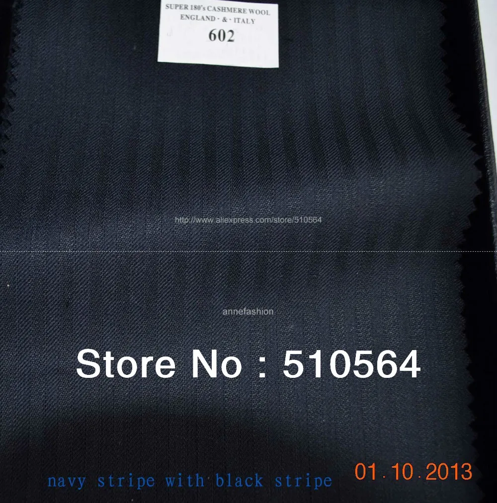 

Free shipping 100% worsted wool Custom made Business suit Men navy hidden stripe Suit Three pieces Suit ( jacket + pant + vest )