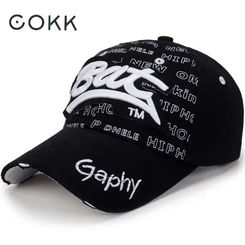 

COKK Wholesale Baseball Cap Men Women Snapback Hat Hip Hop Fitted Cheap Hats For Men Gorras Curved Hats Vintage Male Trucker Cap