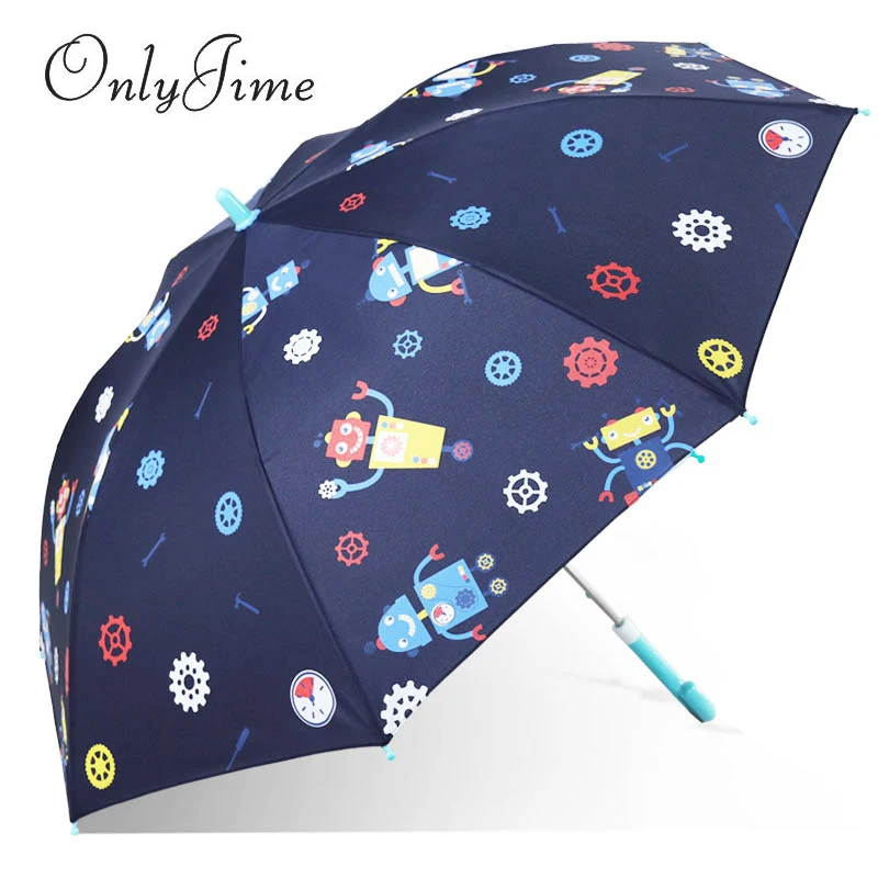 Only Jime Star Trek Cartoon Children Umbrella Color Plastic Cute Long Handle Straight Student Kid Print | Дом и сад