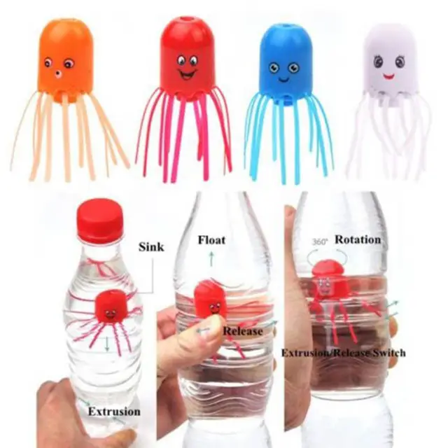 Hot New Cute Funny Toy Magical Magic Smile Jellyfish Float Science Toy Gift For Children Kids Randomly 4