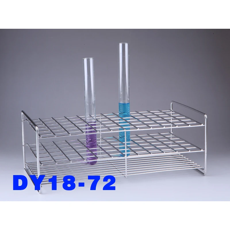 Wire Test Tube Rack 72 Holes Dia.20mm 281*140*105mm Stainless Steel