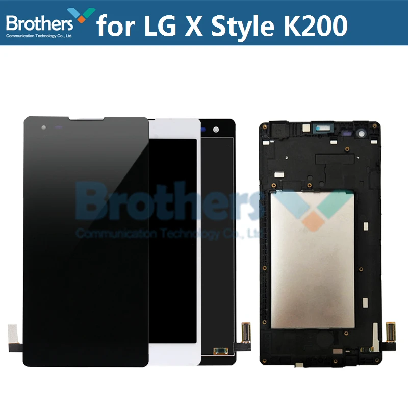 LCD Screen For LG X style K200 LCD Display Touch Screen Digitizer for LCD K200DS K200 LCD Assembly With Frame Phone Replacement (1)