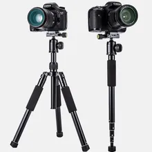 Yunteng 190 Штатив Профессиональный SLR камера Алюминиевый Портативный штатив для путешествий подставка монопод и шаровая головка для Canon Nikon sony