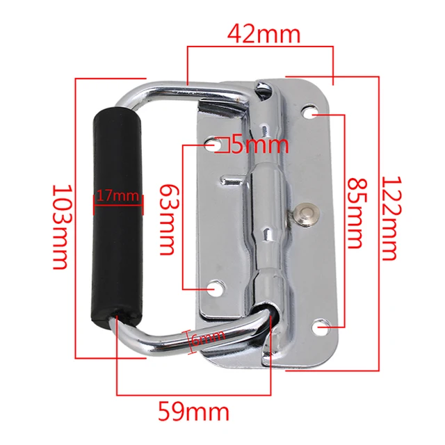 304 Stainless Steel Handle Spring Folding Handle Toolbox Activity Wooden Ring Handle 304 Stainless Steel Handle Spring Folding Handle Toolbox Activity Wooden Ring Handle