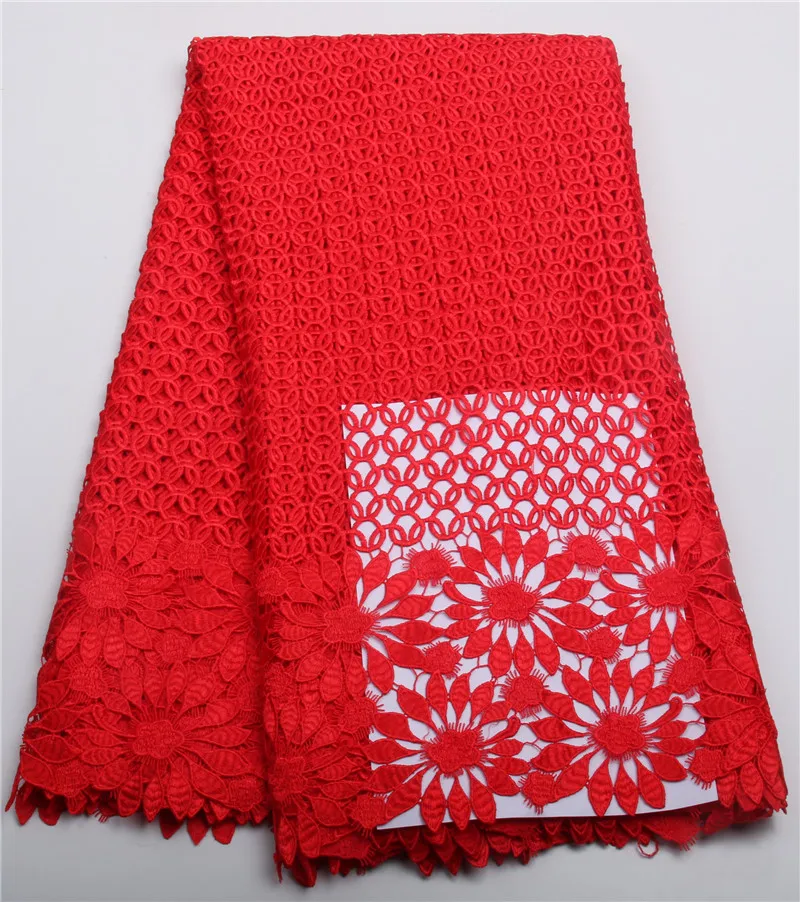 

On hot selling! The lowest price! African Guipure lace fabric many kinds in different colors for vestidos wedding dresses NA203B