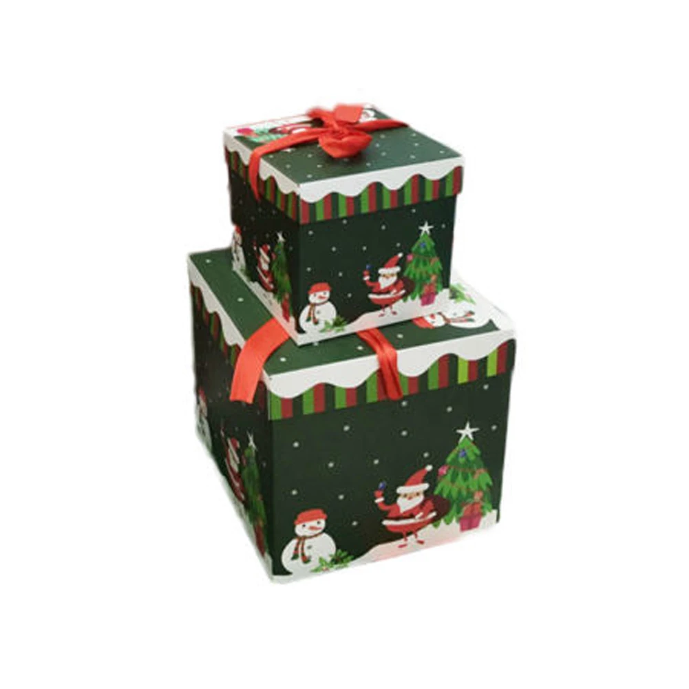 Чехол для рождественских праздников, Подарочная коробка, сделанная эльфами, папой, рождественским Сантой