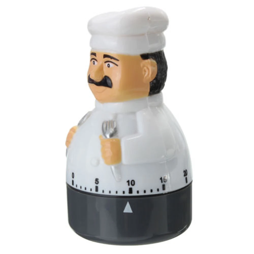 New Kitchen Timer Analogue Alarm Clock Gadget Bell 60 Minute For Chef